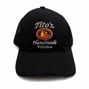 Tito's Handmade Vodka Black Logo Trucker Hat